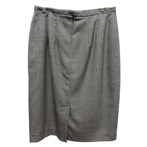 Harvé Benard Gray Houndstooth Skirt Suit Set - Picture 8 of 10